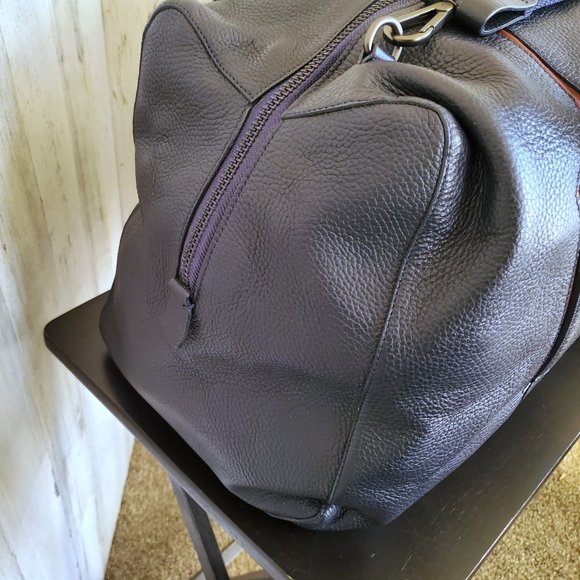 AQUATALIA NOMAD LEATHER DUFFEL TRAVEL BAG *UNISEX* RARE COLOR SOLD OUT ON SITE - Picture 4 of 12